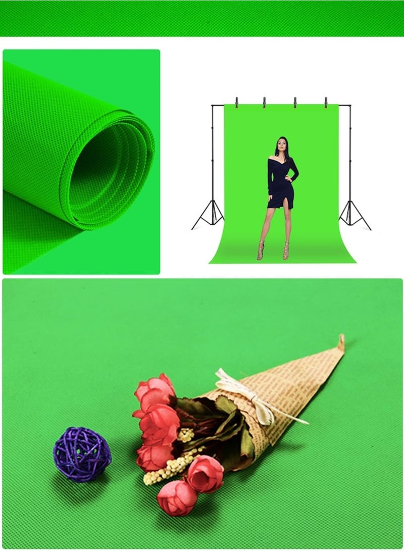 RATSAW 3M X 2M Green Backdrop for Photography Green Photo Background Screen Green Sheet for Photo Video Studio Photoshoot Zoom - Image 2